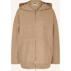 Max Mara Donna Giubbotti Max Mara Virgin Wool-Cashmere Hoodie beige