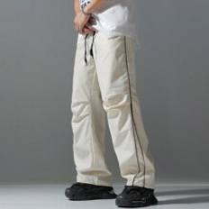 Shein Herr Byxor Shein Men's Drawstring Letter Printed Striped Daily Casual Fashion Pants