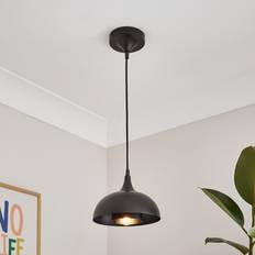 Elements Lennon 2 Tier Dome Mini Light Black Pendant Lamp