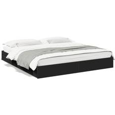 Indbyggede opbevaring Senge & Madrasser vidaXL Med Skuffer 180x200 cm Konstrueret Træ Sengeramme
