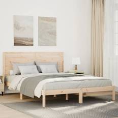 160 cm - 210 cm Sengerammer vidaXL Ekstra Lang Uden Madras 160x210 cm Massivt Træ Sengeramme
