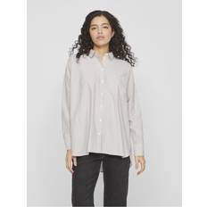 Lungo Bluse Vila Maniche Lunghe Camicia