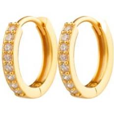 Örhängen irma petite hoops rock crystal guld