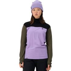 Green - Women Base Layer Tops Mons Royale Women's Yotei High Neck Merino base layer XS, purple