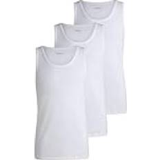 Baumwolle Tanktops BOSS Unterhemd, 3er-Pack, Regular-Fit, für Herren, weiß