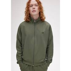 Fred Perry Outerwear Fred Perry CONTRAST TAPE TRACK JACKET green male Track Jackets now available at BSTN in