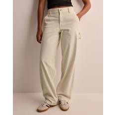 Luonnonväri - Nainen Housut & Shortsit Dickies Corduroy Carpenter Pants - Whitecap Gray