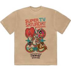 Clothing Looney Tunes unisex t-shirt: super saturday tv (large)