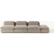Plast - Soffgrupper Soffor Westwing Collection Felix Greige Soffa 360cm 3-sits