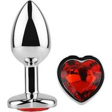 AfterDark Red Scarlet Anal Plug & Heart Jewel