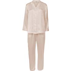 Lady Avenue Pure Silk Pyjamas - Creme