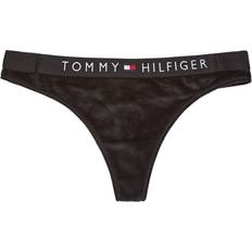 Tommy Hilfiger Black Knickers Tommy Hilfiger Thong Velour - Black