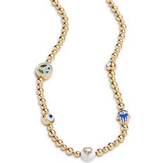 Baublebar Lucky Motif Necklace in Metallic Gold