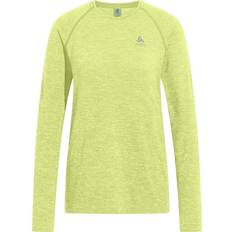 Fitness - Gelb T-Shirts Odlo Damen Essential Seamless Longsleeve gruen