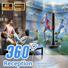 2024 New TV Antenna 60+ Miles Support 4K 1080P