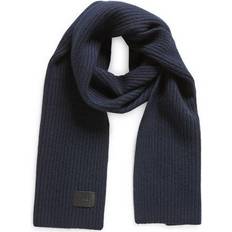 Blue Scarfs Vince Shaker Stitch Rib Knit Wool & Cashmere-Blend Scarf