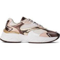 Karl Lagerfeld Trainers Karl Lagerfeld Komet metallic sneakers women Leather/Polyester/Polyurethane/Rubber/Fabric Brown