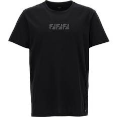 Fendi Fendi-Ff Labyrinth T Shirt Nero-Uomo Black