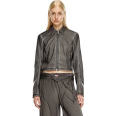 Diesel Femme Vêtements d'extérieur Diesel Veste Cropped En Tissu Technique Délavé - Femme