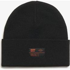 Superdry Herre Tilbehør Superdry Hue Surplus Knitted Beanie Hat - Sort