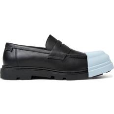 Camper Men Loafers Camper Junction leather loafers men Leather/Recycled Polyester/Leather/Rubber Black