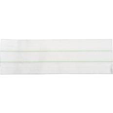 Hvid Gulvmopper Engangsmoppe 40x12 cm Mikrofiber Til Velcro - 25 Stk