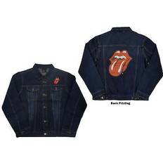 Denim - Unisex Outerwear Rolling Stones The rolling stones unisex denim jacket: classic tongue (back print)