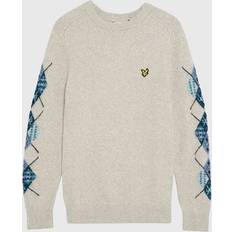 Lyle & Scott Dam Tröjor Lyle & Scott Argyle sleeve jumper Stickade tröjor