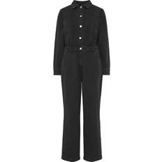 Denim/Jeansstof - Sort Jumpsuits & Overalls Y.A.S Yasberle Buksedragt Sort