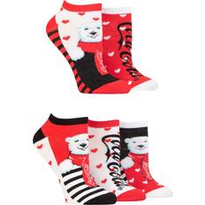 Womens trainer socks coca cola gift polar bear christmas present pair pack