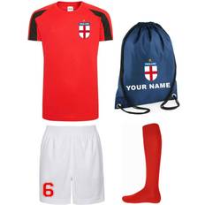(12.-13 Years) Personalised Kids England Style Away Football Kit