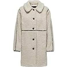 Fårskinn Kappor & Rockar Only Onlrubi Shearling Coat Otw Damkappa, Grå