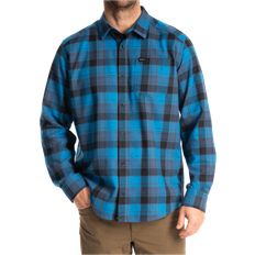 Klim Cottonwood Midweight Flannel Shirt Blue Fusion-Black