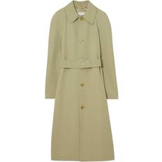 Burberry Green Coats Burberry belted wool trench coat women Wool Green