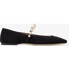 Jimmy Choo Multicolored Ballerinas Jimmy Choo Ade Flat Black