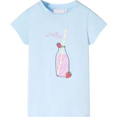 T-shirt för barn ljusblå 92