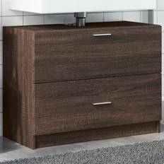 Arredamenti Bagno vidaXL Waschbeckenunterschrank Braun Eichen-Optik 78x37x59 cm