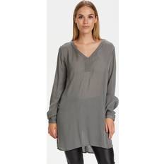 Grey - Women Blouses Kaffe Long Sleeve Blouse for Women - Amber