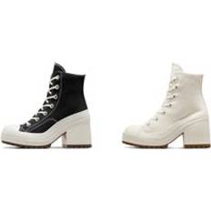 Converse Inspired Women'S Heeled Ankle Boots Sizes, Colours Wowcher Black