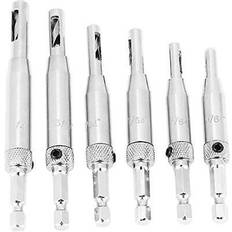 Power Tool Accessories Wifehelper selbstzentrierende scharnierbohrer 6pcs zentrierbohrer set scharni. Silber