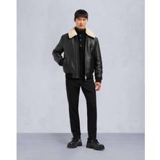 Moose Knuckles Bekleidung Moose Knuckles Mens Black Toba Bomber Jacket