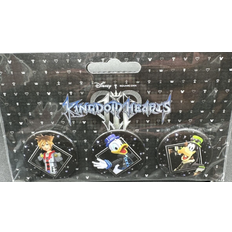 Square Enix Kingdom hearts iii button badge pin set 1.5'' diameter sora/donald/goofy