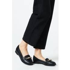 Dorothy Perkins Wide Fit Lora Snaffle Loafer Black