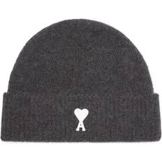 Naturale - Uomo Berretti Ami Paris DE COEUR BEANIE men Beanies grey in size:ONE