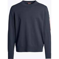 Parajumpers Blåa Tröjor Parajumpers basic braw mens crew neck sweater