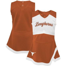 L Dresses Children's Clothing Outerstuff Girls Youth Burnt Orange/White Texas Longhorns Cheer Captain Jumper Dress