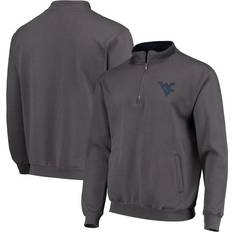 Sports Fan Apparel Colosseum Athletics West Virginia Mountaineers Tortugas Logo Quarter-Zip Jacket Charcoal, NCAA Men's Fleece/Jackets