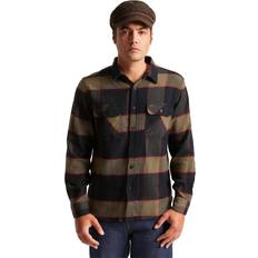 Brixton men's bowery flannel shirt heather grey/charcoal