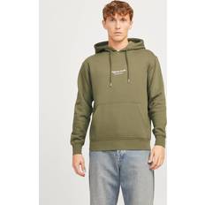 Jack & Jones Vesterbro Hoodie Sweatshirt Kaki/Wit