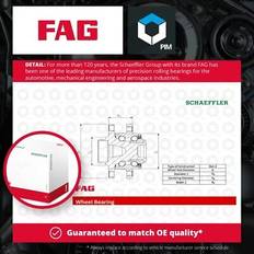 FAG Hjullagerssats 713 6603 40 135.7 87.4 V70 2 XC70 Cross Country S60
